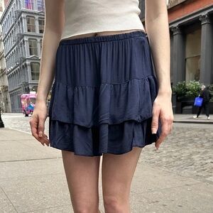 Brandy Melville Blue Izzy Mini Skirt